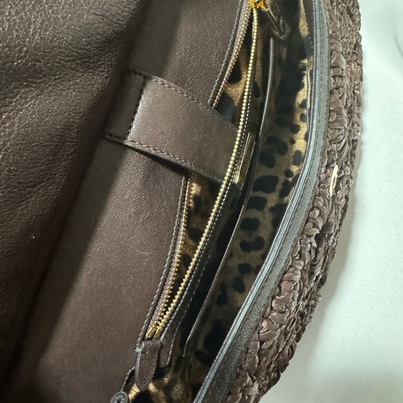 PRISTINE/Never Used-Dolce and Gabbana Rare Sicily Large Brown Raffia Handbag - Picture 11 of 13